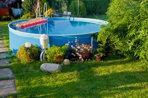 Pool in a garden- Big easy pool designs