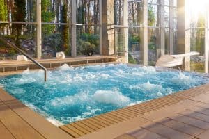 Spool Pool with Spa in New Orleans From Big Easy Pool Designs