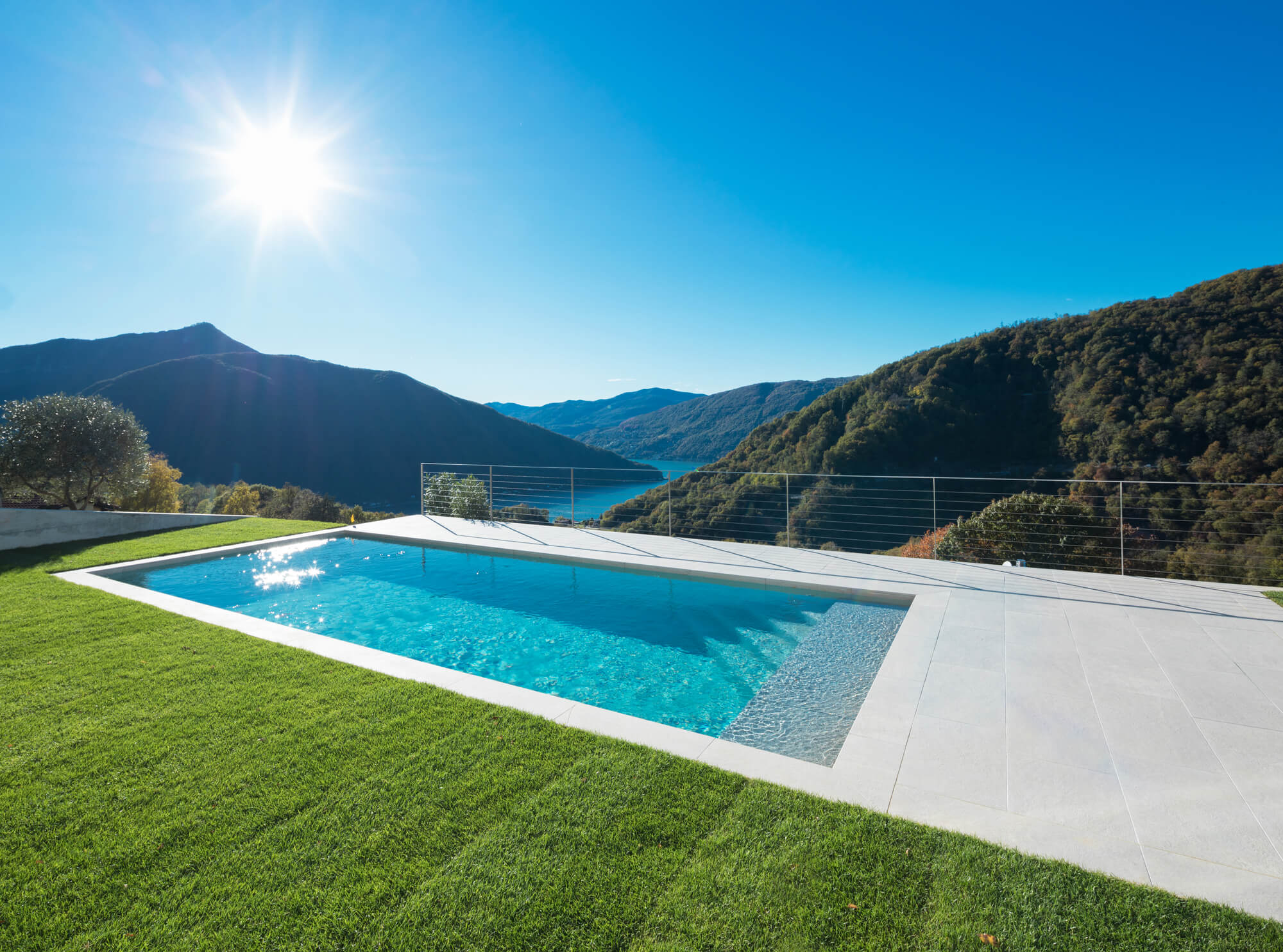 Minimalist rectangular pool
